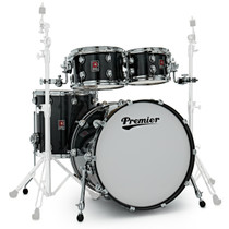Premier Genista Classic four-piece birch shell pack in Shadow Fade finish front view