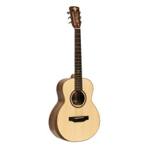 Crafter MINO BK WLN acoustic-electric guitar front view with solid Engelmann spruce top