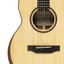Close-up of the Crafter MINO KOA slotted headstock with chrome Grover machine heads