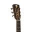Detail of the Crafter MINO KOA rosewood bridge and compensated saddle