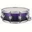 Premier Genista maple snare drum shown from the side in Purple Fade Sparkle