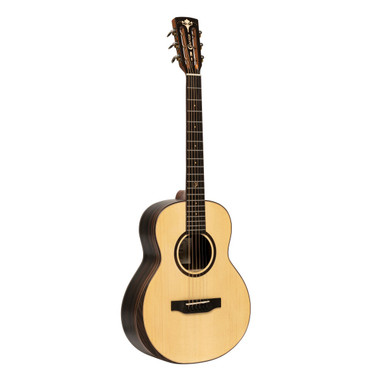 Crafter MINO MACASS acoustic-electric guitar full front view with solid Engelmann spruce top