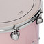 Premier Genista Maple bass drum hoop and pink sparkle lacquer finish detail