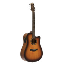 Crafter ABLE D600CE VTG cutaway dreadnought acoustic-electric guitar in vintage sunburst front view