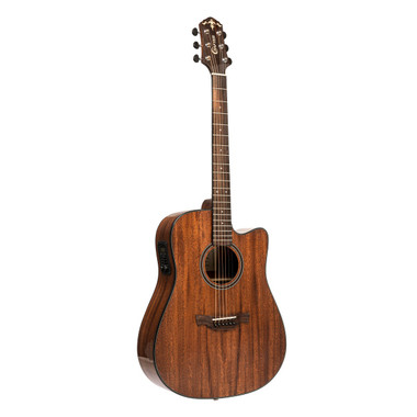 Crafter ABLE D635CE N cutaway dreadnought acoustic-electric guitar front view in natural finish