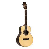 Crafter MINO ROSE acoustic-electric guitar front view with natural satin solid spruce top