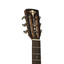Detail of the Crafter MINO ROSE slotted headstock with vintage open gear tuners