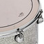 Silver Sparkle lacquer finish and triple-flange hoop detail on Premier Genista Maple