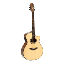 Crafter ABLE G600CE N acoustic-electric guitar front view in natural high-gloss finish