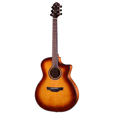 Crafter ABLE G600CE VTG grand auditorium acoustic-electric guitar in vintage sunburst full front view