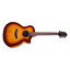 Close-up of the Crafter ABLE G600CE VTG solid Engelmann spruce top and wood rosette inlay