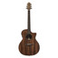 Close-up of the Crafter ABLE G635CE N soundhole with wood Crafter rosette inlay