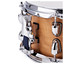 Detail view of the Premier Artist PAB1055SAAS snare drum shell and chrome hardware