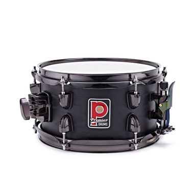 Premier Artist PAB1055SSBS 10 x 5.5 inch birch snare drum in Stealth Black hero front view