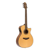 Crafter ABLE T630CE cutaway orchestra acoustic-electric guitar in natural finish front view