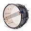 Premier Artist snare drum side view of Stealth Black shell and lugs