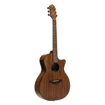 Crafter ABLE T635CE cutaway orchestra acoustic-electric guitar front view in natural highgloss finish