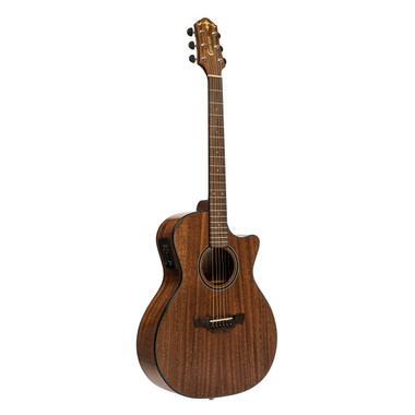 Crafter ABLE T635CE cutaway orchestra acoustic-electric guitar front view in natural highgloss finish