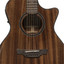 Close-up of the Crafter ABLE T635CE soundhole with wood Crafter rosette inlay