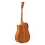 Full-length alternate view of the Stagg SA45 DCE-FM in natural finish