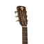 Detail of Crafter BIG MINO ALK koa rosette inlay and rosewood fingerboard