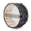 Premier Artist snare drum in Stealth Black alternate full side view