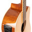 Close-up of the Stagg SA45 DCE FM 12 cutaway body side showing maple binding with purfling
