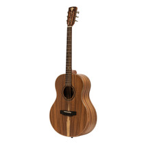 Crafter BIG MINO ALK LH left-handed acoustic-electric guitar with solid Taiwanese koa top, front view