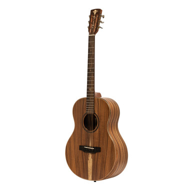 Crafter BIG MINO ALK LH left-handed acoustic-electric guitar with solid Taiwanese koa top, front view