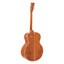 Back view of the Stagg SA45 O-FM showing flamed mahogany back and sides