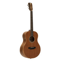 Crafter BIG MINO ALM acoustic-electric guitar front view showing solid mahogany top