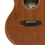 Close-up detail of the Crafter BIG MINO ALM solid mahogany top and tech wood rosette