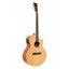 Stagg SA45 OCE-FM orchestra cutaway acoustic-electric guitar in natural finish front view