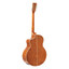 Stagg SA45 OCE-FM rear view showing flamed mahogany back and mahogany neck
