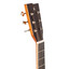 Stagg SA45 OCE-FM rosewood bridge and bone saddle close-up on spruce top