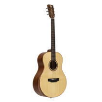 Crafter BIG MINO MAHO acoustic-electric guitar front view in natural finish