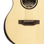 Close-up of the Crafter BIG MINO ROSE koa rosette on the solid Engelmann spruce top