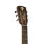 Detail of the Crafter BIG MINO ROSE slotted headstock with vintage open gear tuners