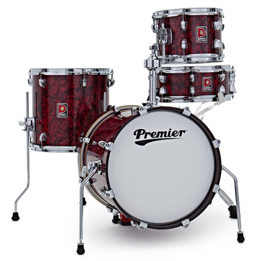 Premier Artist Heritage PAH16-4SPBUW four-piece birch shell pack in Burgundy Pearl front view