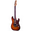 Crafter CREMA S RW TS solid body electric guitar in tobacco sunburst with tortoise pickguard, front view