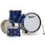 Alternate side view of the Premier Artist Heritage four-piece shell pack in Blue Pearl