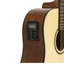 Included accessories laid out beside the Crafter HD100-CE-N guitar