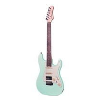 Crafter SERA S RW AG solid body electric guitar in Ara Green with mint green pickguard front view