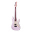 Crafter SERA S RW SP solid body electric guitar in Seoul pink with mint green pickguard front view