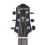 Close-up of the Crafter HD250-CE-BR soundhole with wood inlay rosette and black binding