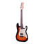 Crafter SERA S RW TS electric guitar in Tobacco sunburst with mint green pickguard front view