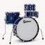 Premier Artist Heritage four-piece shell pack in Blue Pearl seen from the front