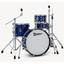 Premier Artist Heritage Blue Pearl drum kit set up ready to play