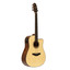 Crafter HD250-CE-N cutaway dreadnought acoustic-electric guitar in natural finish full front view