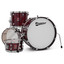 Alternate angle of the Premier Artist Heritage PAH20-4SPBUW shell pack highlighting the Burgundy Pearl finish